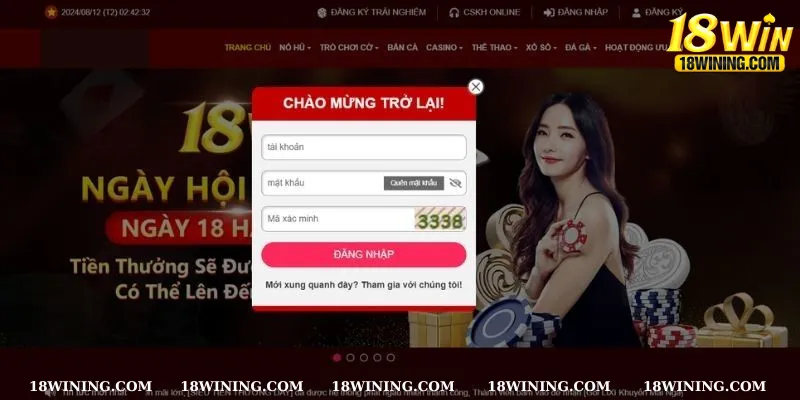 Truy cập tài khoản tại website